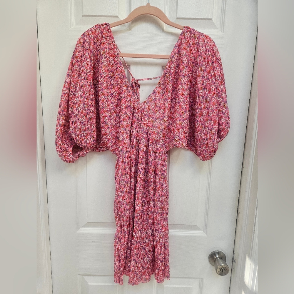 Zara floral baby doll dress